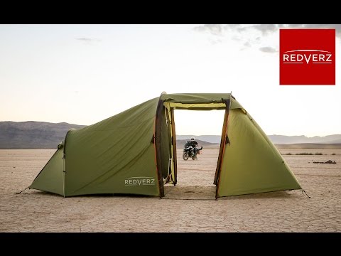 Redverz Atacama Motorcycle Expedition Tent Walk Through