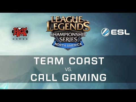 Team Coast vs Call Gaming - R1 - NA LCS Expansion - League of Legends