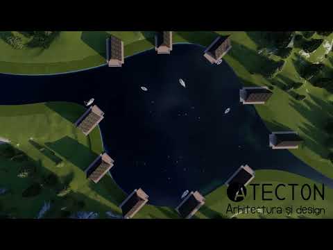 Casa de Vacanță de Vis: Complex de Case A-frame pe Lac