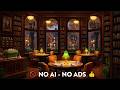 Fall Library Cafe Ambience With Calm Jazz Music Rain For Studying Focus Relaxation