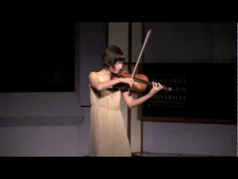 JS Bach Sarabande BWV 1004: Miranda Cuckson, violin