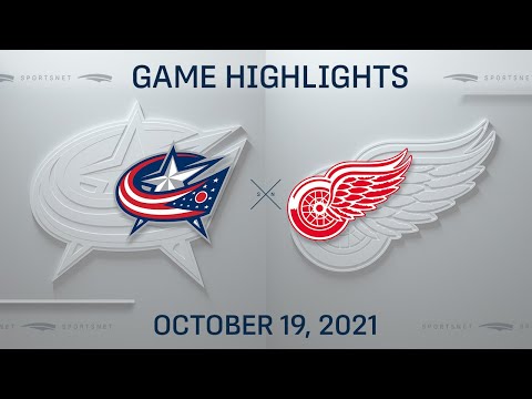 NHL Highlights | Blue Jackets vs. Red Wings - Oct 19, 2021