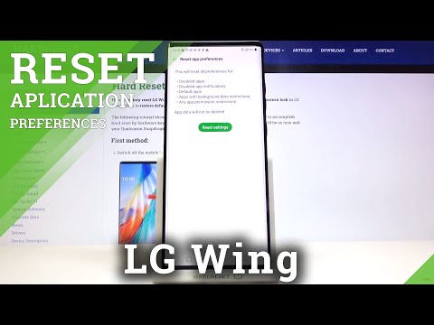 How to Reset App Preferences on LG Wing – Clear Apps Preferences