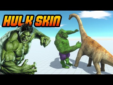 SUPERHERO SKIN - Goro Vs All Units (Herbivore Dinosaurs) - Animal Revolt Battle Simulator