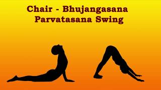 Yoga For COVID 19: Chair Bhujangasana Parvatasana Swing