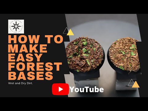 How to Make Easy Forest Bases for Wargaming