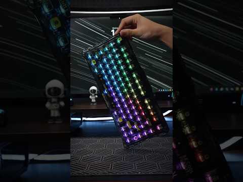 Клавіатура бездротова GravaStar Mercury K1 Lite Transparent Black (GS_K1_LITE_XTAL_BLK)