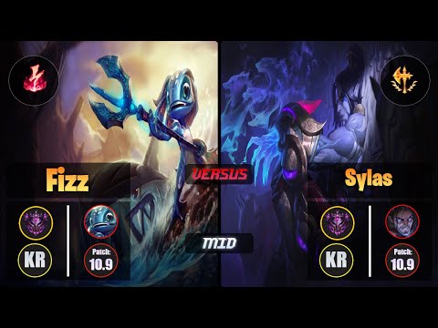 Master FIZZ [Electrocute] (Mid) VS  SYLAS - Master KR Patch 10.9
