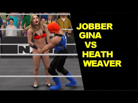 WWE 2K17 Jobber Gina vs Heath Weaver - Extreme Rules