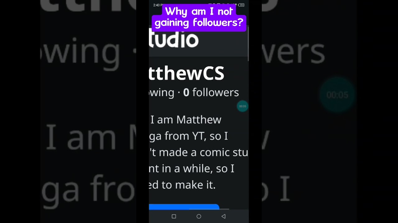 Why is my comic studio account not blowing up.... #shorts