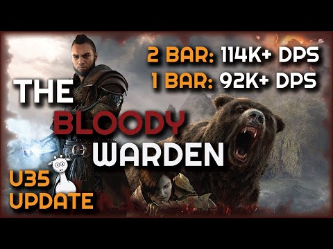“The Bloody Warden” | Stamina Warden PvE Build | 114k+ DPS | Easy and Advanced Setups | Lost Depths