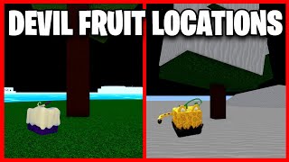 ALL Fruit Spawn Locations on First sea - Blox Fruits 2022