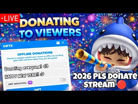 🔴LIVE🔴 Celebrating New Year's Day on Roblox - Donating To Viewers! 🎆 #gifting #2026 #plsdonate #live
