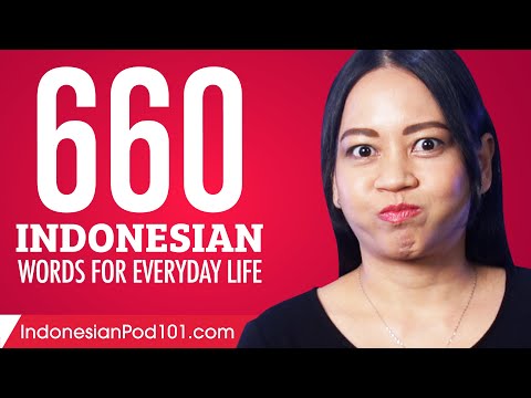 660 Indonesian Words for Everyday Life - Basic Vocabulary #33