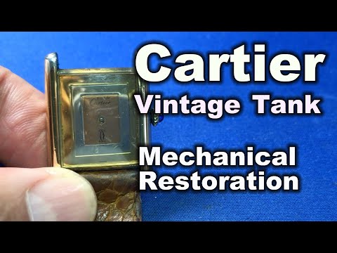 Cartier Tank Watch - Mechanical Restoration and back to the Watch Bench