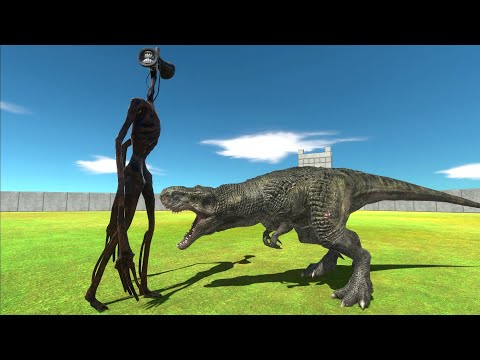 Long Battle 1vs1 ARBS｜Siren head VS T-REX  --  Animal Revolt Battle Simulator