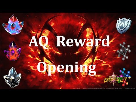 alliance quest (aq) reward opening marvel contest of champion