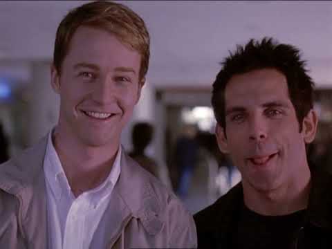 Keeping the Faith 2000 official trailer frame — Stiller, Norton, Elfman walking together in New York