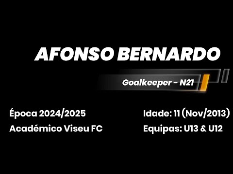 Afonso Bernardo - Goalkeeper - Saves & Skills - 2024/25