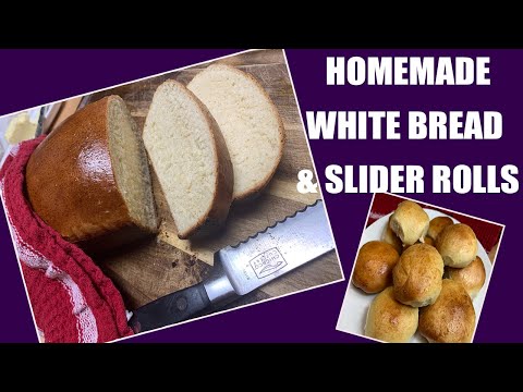 HOW TO MAKE EASY HOMEMADE WHITE BREAD & SLIDER BUNS | EASY BREAD RECIPE | EASY SLIDER BUN RECIPE