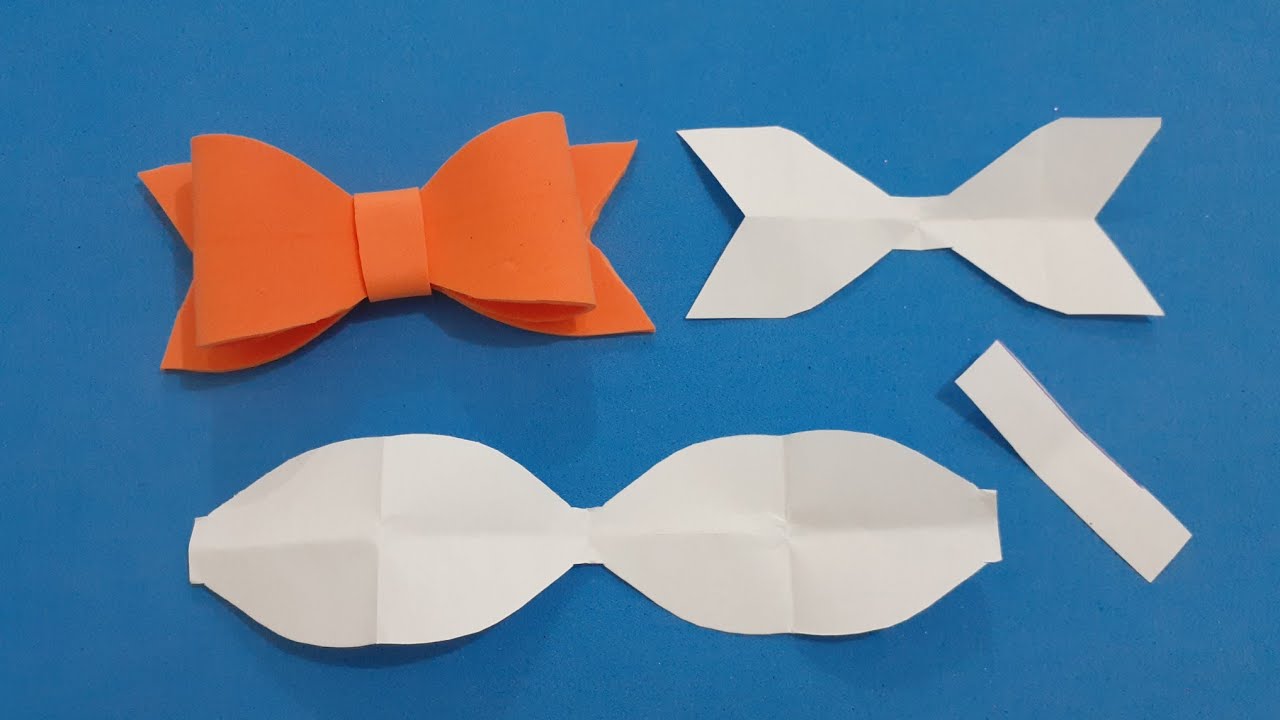 Como Fazer Molde para Laço em E.V.A Facilmente 🎀Moños lazos de Foami