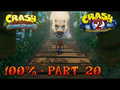 Crash Bandicoot 2 - N. Sane Trilogy - 100% Walkthrough, Part 20: Un-Bearable (Gem)