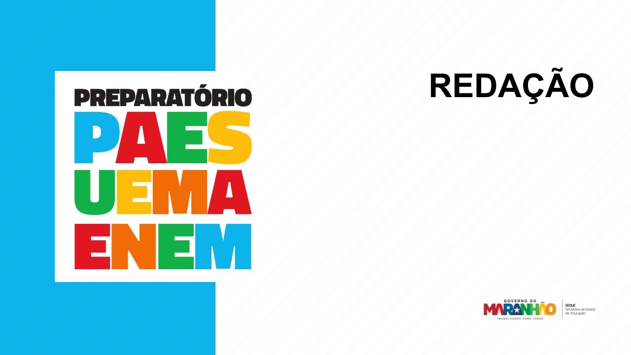 REDAÇÃO UEMA - Estratégias argumentativas - Jimmy Anderson