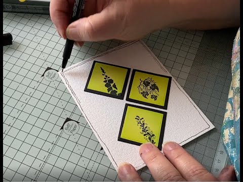 A Simple Vines Card by Karen Telfer - A Lavinia Stamps Tutorial