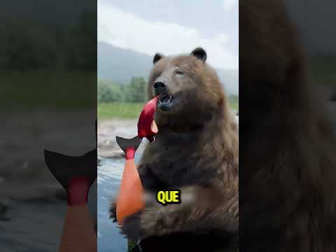 ¿Por qué los osos pardos solo comen partes del salmón? 🤔
