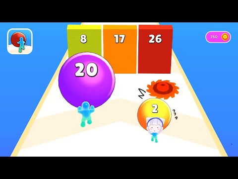 Run while blowing up balloons! Puff Up Runner Game