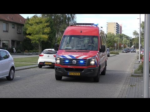 Brandweer met Spoed naar een Middelbrand Brand Bijgebouw Rudolf Garrelsstraat Purmerend