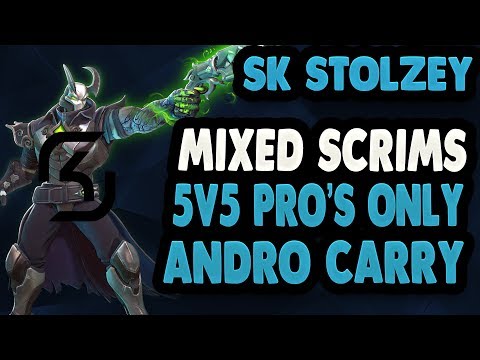 SK stolzey - Pro Androxus Carry Gameplay in Mixed Scrims w/ Full Comms