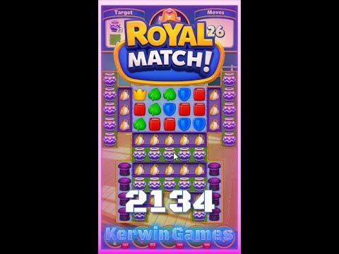 Royal Match Level 2134 - No Boosters Gameplay