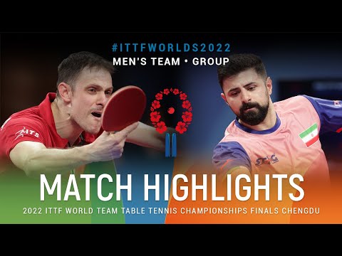 Highlights | Ovidiu Ionescu (ROU) vs Noshad Alamiyan (IRI) | MT Grps | #ITTFWorlds2022