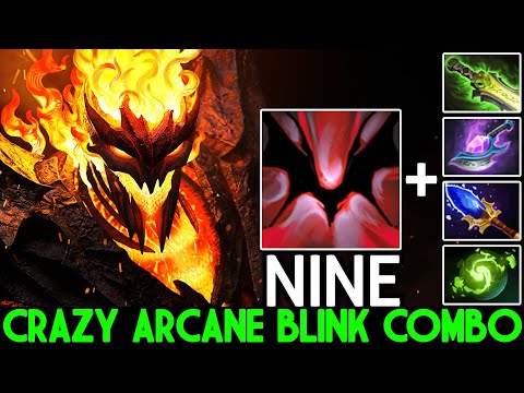 NINE [Shadow Fiend] Imba Style Magic with Arcane Blink + Refesher Dota 2