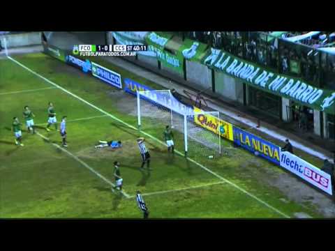 Bustos casi lo empata. Ferro 1 - Central Córdoba 0. Fecha 21. B Nacional 2015. FPT