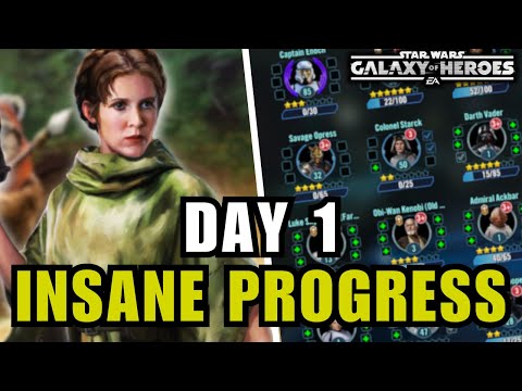 Day 1 on My New F2P Account – HUGE Progress in SWGOH 2025 (Star Wars: Galaxy of Heroes)