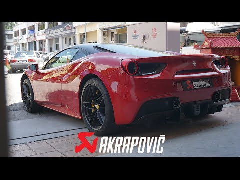 FERRARI 488 GTB X AKRAPOVIC EXHAUST | FIRST IN MALAYSIA