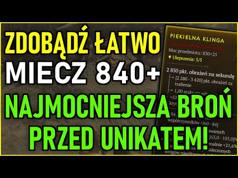 JAK ŁATWO ZDOBYĆ BROŃ 840 ITEM POWER?! *NAJLEPSZY MIECZ W GRZE PRZED UNIKATAMI* DIABLO 4 PORADNIK