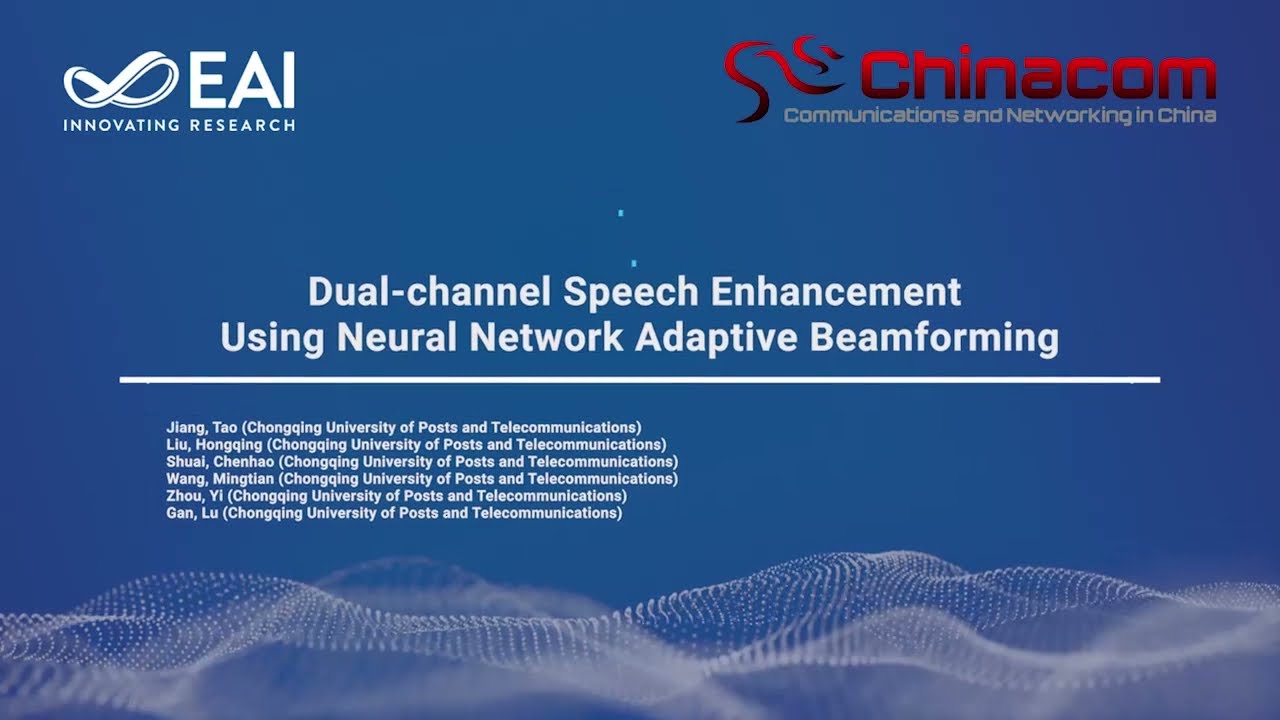 Dual-channel Speech Enhancement Using Neural Network Adaptive Beamforming