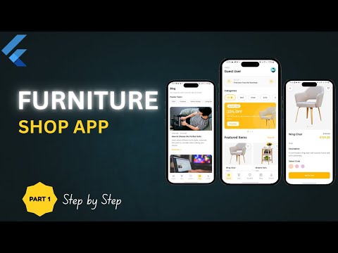 Part 1 | Flutter Firebase Furniture Shop App (Demo) | Full App Flow Preview | Provider | 2025
