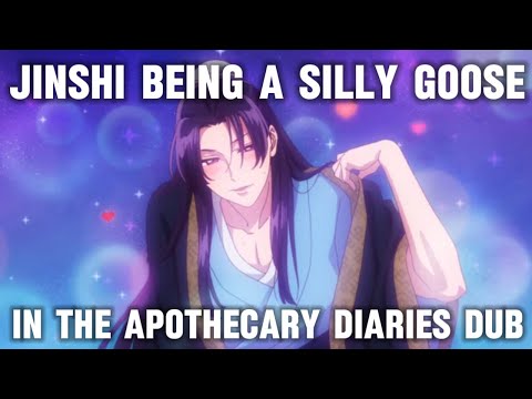 jinshi being a silly goose in the apothecary diaries dub for four minutes