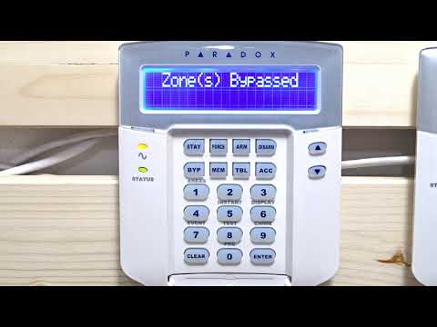 How to Bypass a Zone on Paradox EVO192 Keypad K641