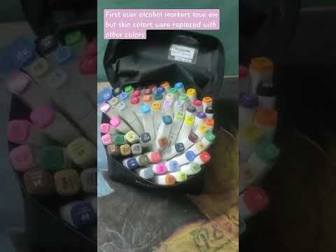 180 Colors Alcohol Markers, Caliart Dual Tips Art India
