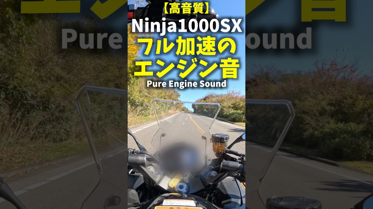 【高音質】カワサキ ニンジャ1000SX フル加速のエンジン音 Ninja1000SX exhaust sound