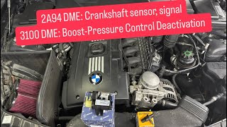 BMW N54, how to fix 2A94 crankshaft sensor and P3100 boost pressure control codes.