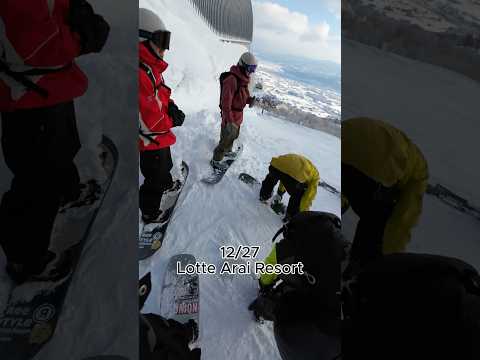 12/27 Lotte Arai Resort. Spring Break 162 is such a sick board for pow❄️🏎️💨