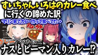 すいちゃんがいろはのござるカレー泣く泣く諦めた訳【星街すいせい/ホロライブ】