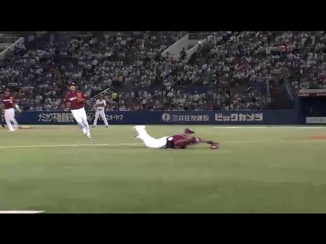 【6回裏】猛チャージ実った!? イーグルス・今江のスーパーキャッチ!! 2016/8/10 M-E