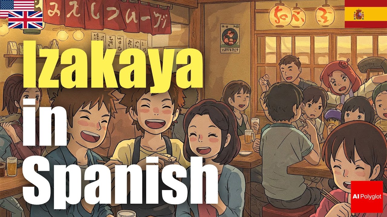 Izakaya in Spanish | Passive listening | L2Language | with hiragana